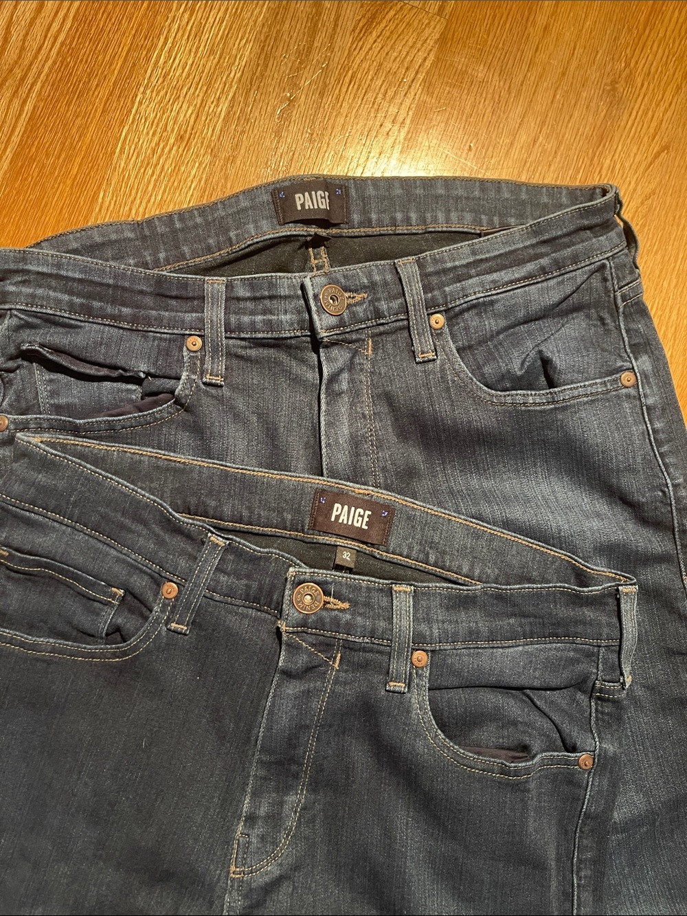 PAIGE Men’s Slim Straight Jeans in Faded Indigo